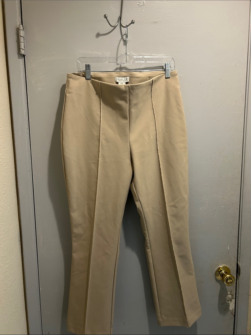 Rachel Zoe Khaki Straight-Leg Trousers